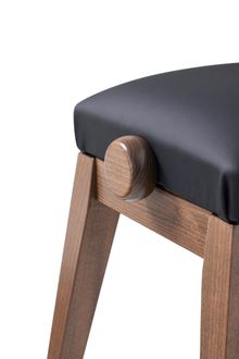 Black Hidrau BG-50 Piano Stool close-up