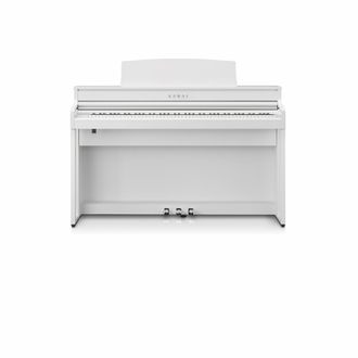 White Kawai CA501 Digital Piano front view