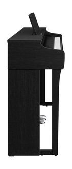 Side view of the CLP-825 Clavinova in black walnut