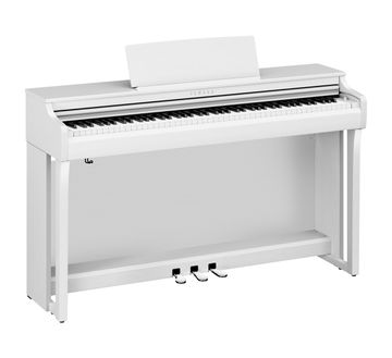 Yamaha CLP-825 Clavinova in White Satin with Chrome fittings