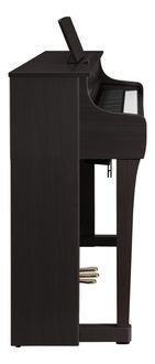 Side view of the Yamaha CLP-835 Clavinova in Rosewood