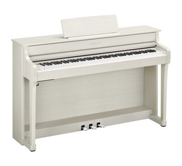Yamaha CLP-835 Clavinova White Birch with Chrome fittings
