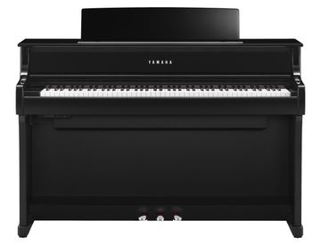Yamaha CLP-875 Clavinova in Polished Ebony with Chrome fittings
