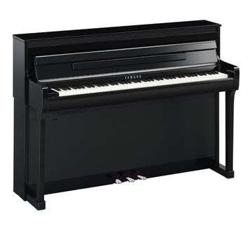 Yamaha CLP-885 Clavinova in Polished Ebony with Chrome fittings