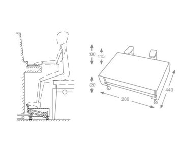 Hidrau AP22 Pedal Extender Diagram