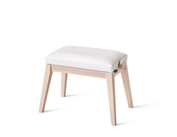 White Hidrau BG-50 Piano Stool