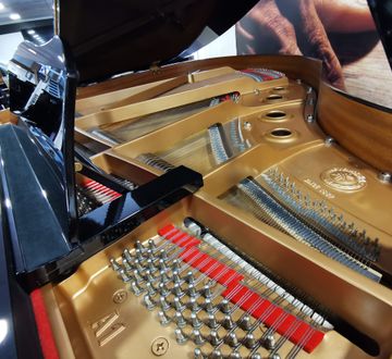 Yamaha A1 Used Baby Grand Piano Open