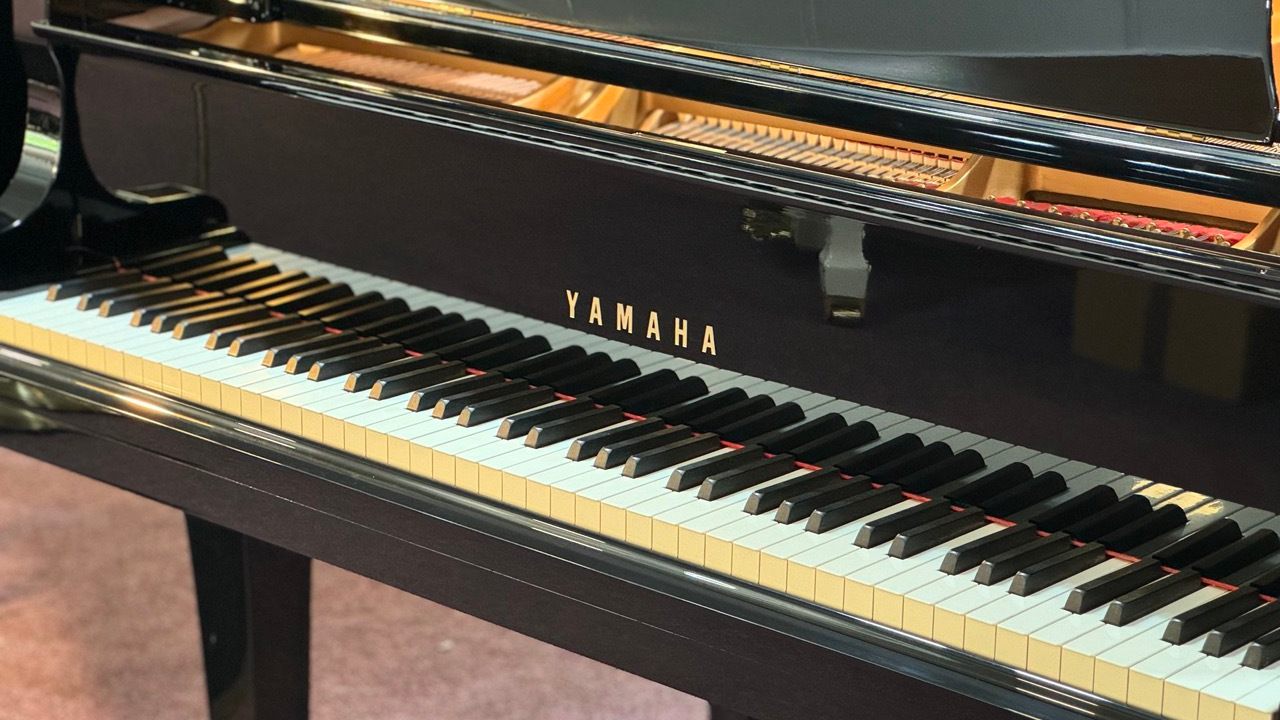 Used Yamaha C3 Grand Piano keyboard