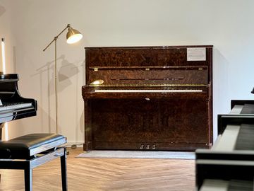 C. Bechstein Elegance R 124 Upright Piano - Burl Walnut