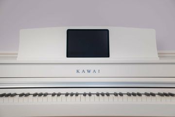 White Kawai CA501 Digital Piano close-up
