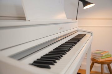 White Kawai CA501 Digital Piano keys