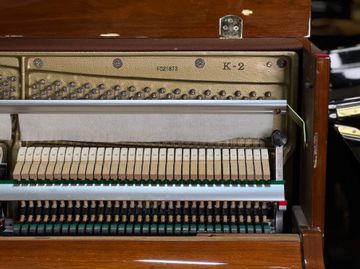 Inside a Kawai K-2 Upright Piano