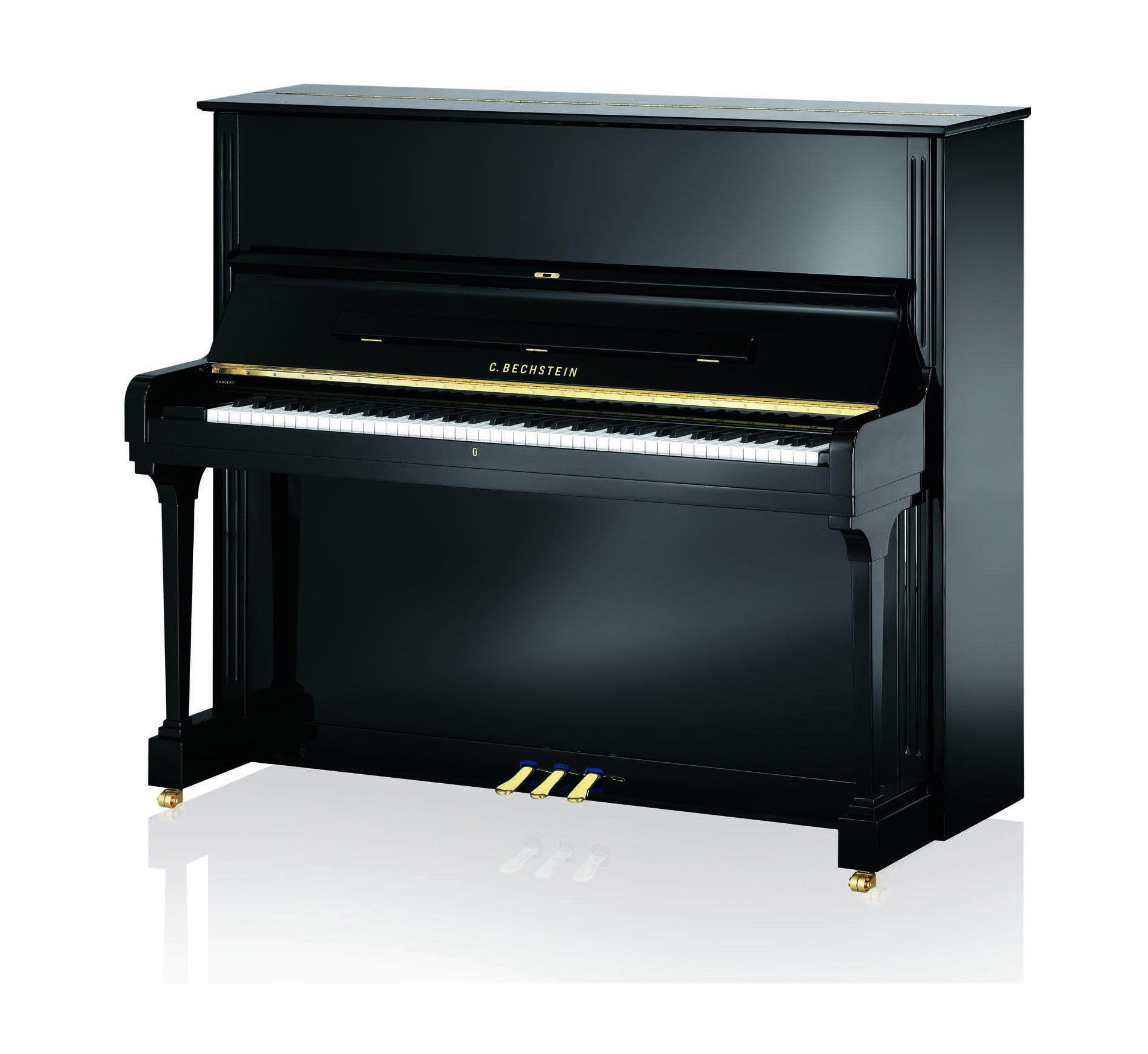 C. Bechstein Concert 8 Upright Piano in Ebony