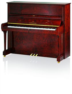 C. Bechstein Concert 8 Vavona Burl Walnut Piano
