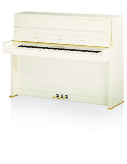 White C. Bechstein Millenium 116 Upright Piano