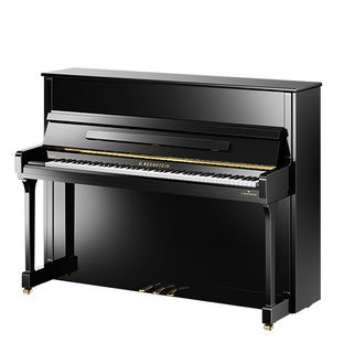 C. Bechstein R4 Contur Upright Piano in black