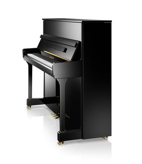 C. Bechstein R4 Contur Upright Piano side view