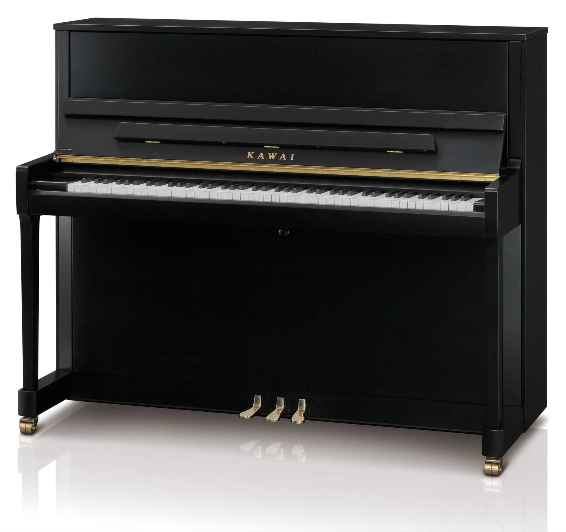 Kawai E-200 Upright Piano - Black Satin