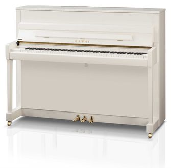 Kawai K200 Upright Piano Polished White