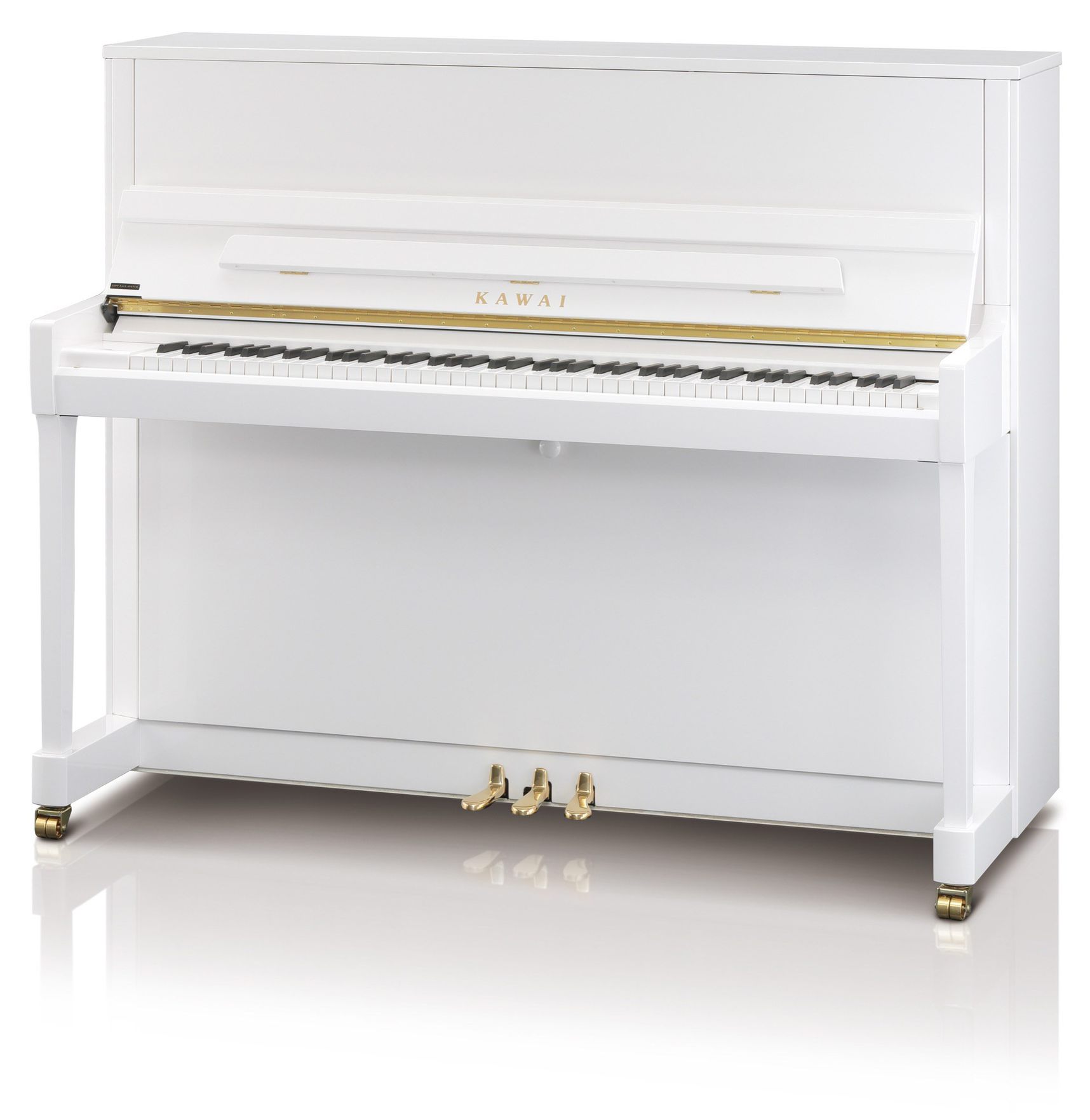 Kawai K300 Upright Piano in Polished White
