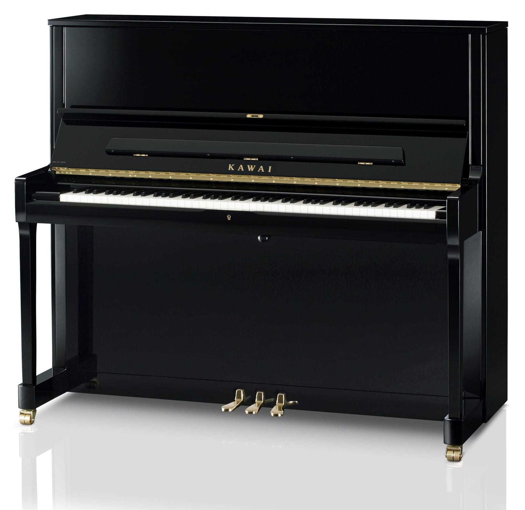 Kawai K500 Upright Piano in polished ebony