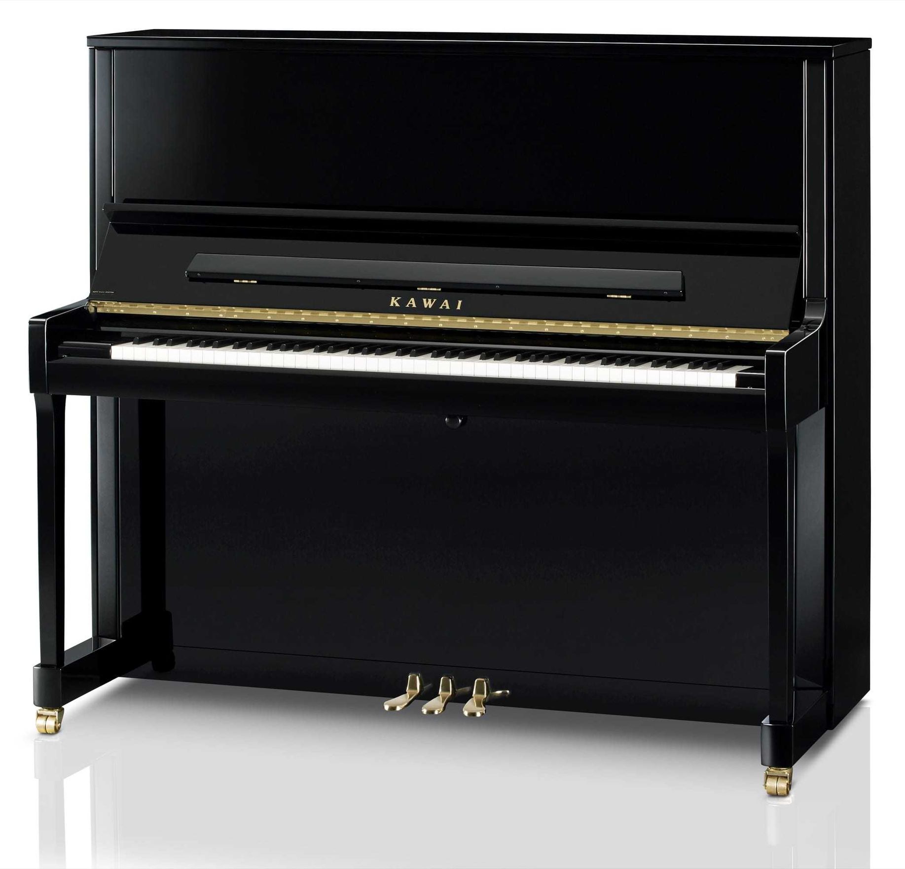 Kawai K600 Upright Piano in polished ebony