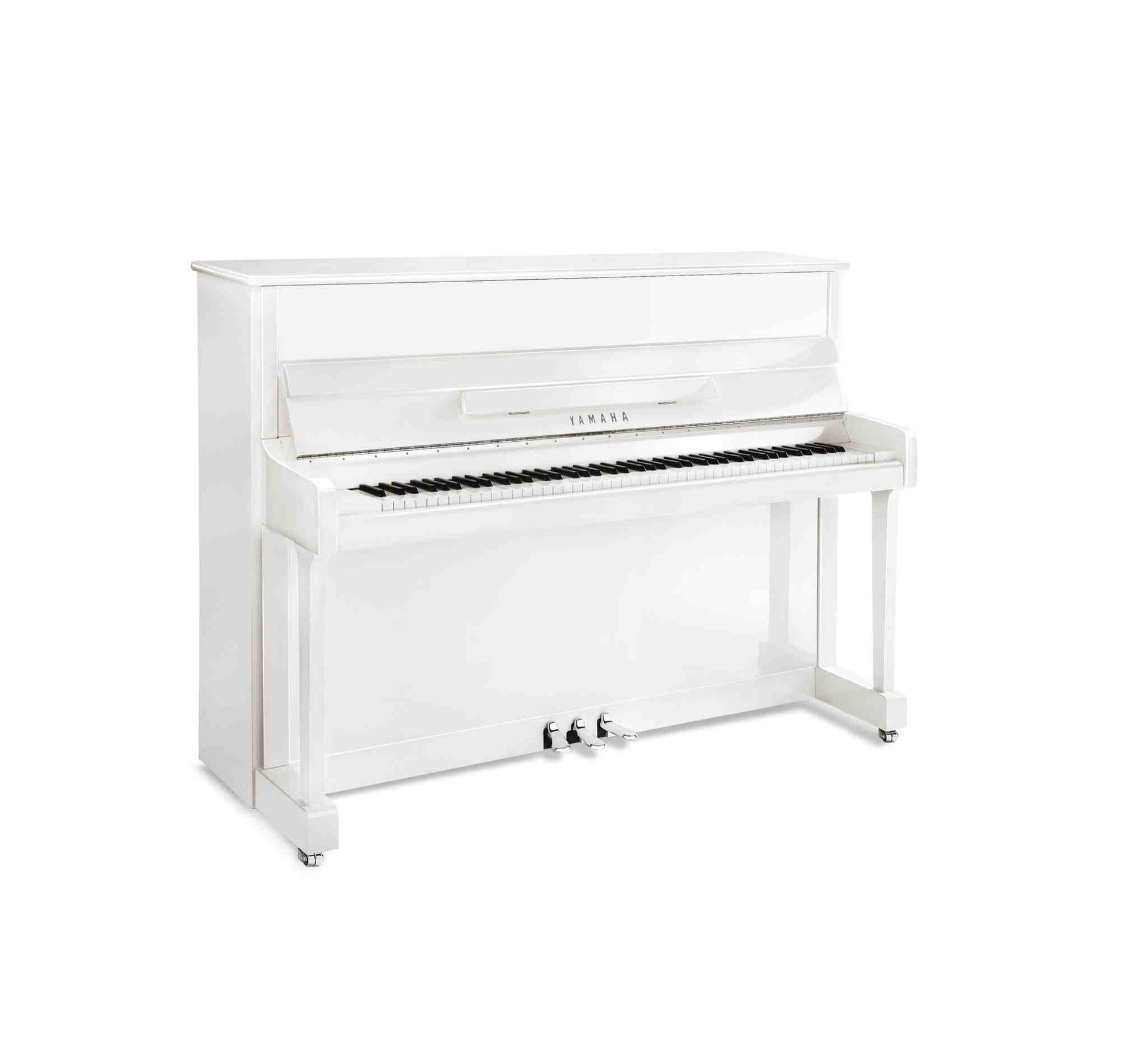 Yamaha P116 Upright Piano Polished White