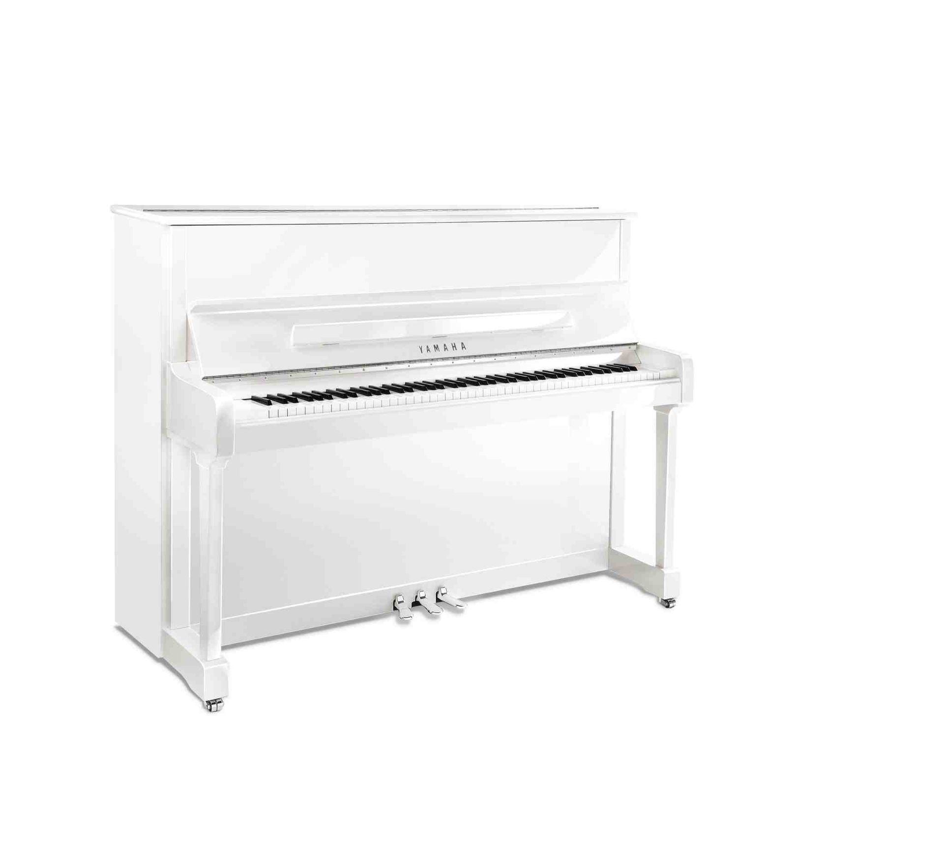 Yamaha P121 Polished white with chrome fittings