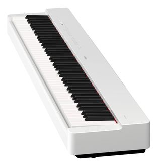 White Yamaha P-225 Digital Piano close-up