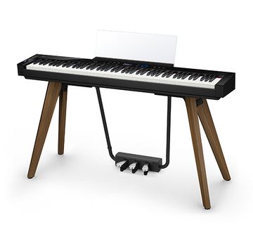 Black Casio Privia PX-S7000 on stand