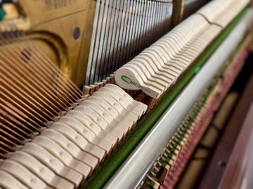 Close up of Richard Lipp & Sohn Upright Piano