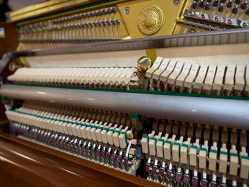 Close up of Samick SU-647D Upright Piano