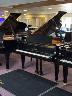 Black Shigeru Kawai SK 2 piano