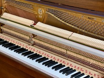 Close up of a Welmar Compact Upright Piano