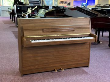 Yamaha LU-101 Upright Piano walnut with Brass fittings