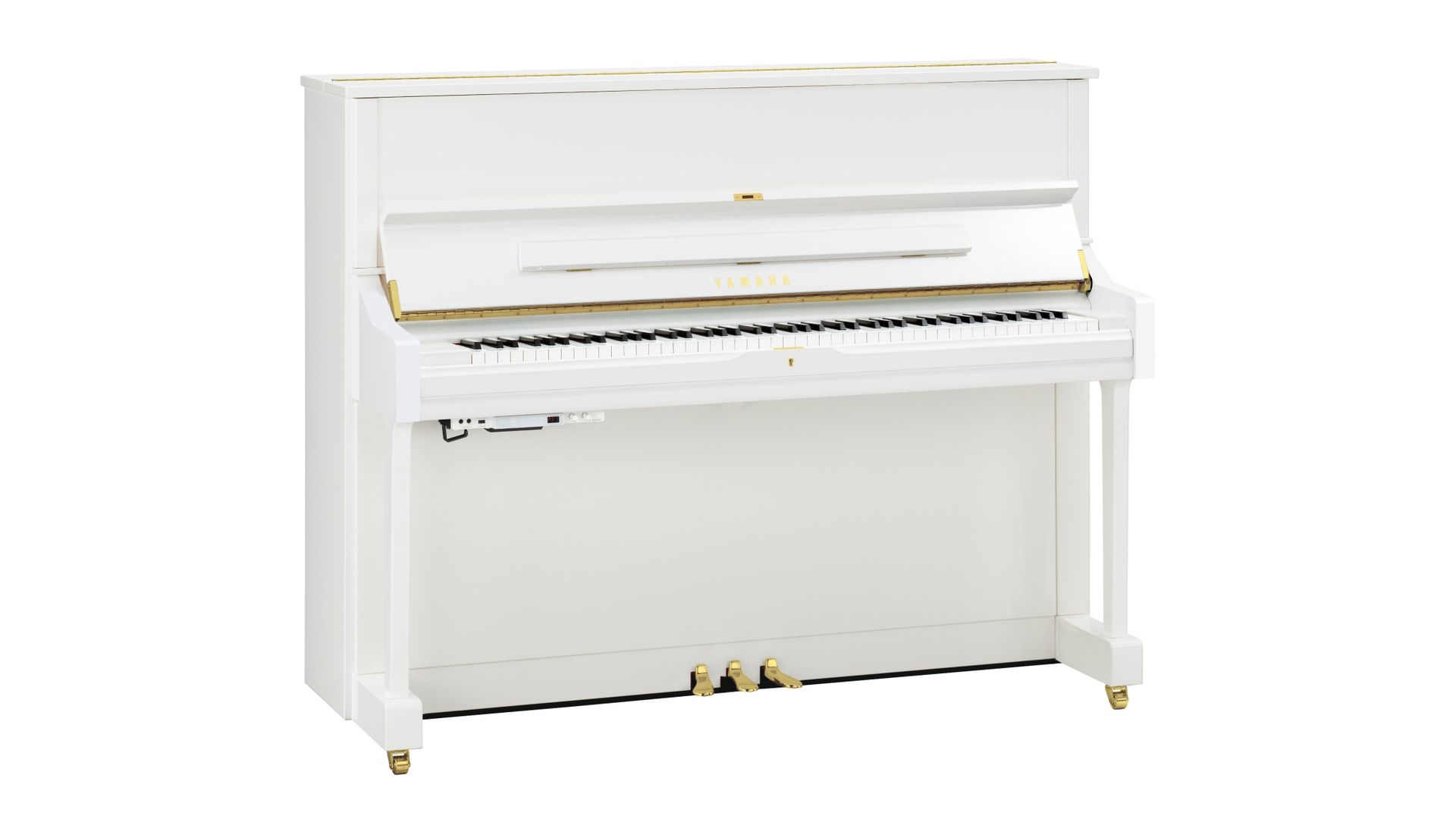 White TransAcoustic piano
