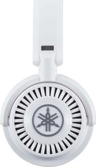 White Yamaha HPH 150 Headphones close-up