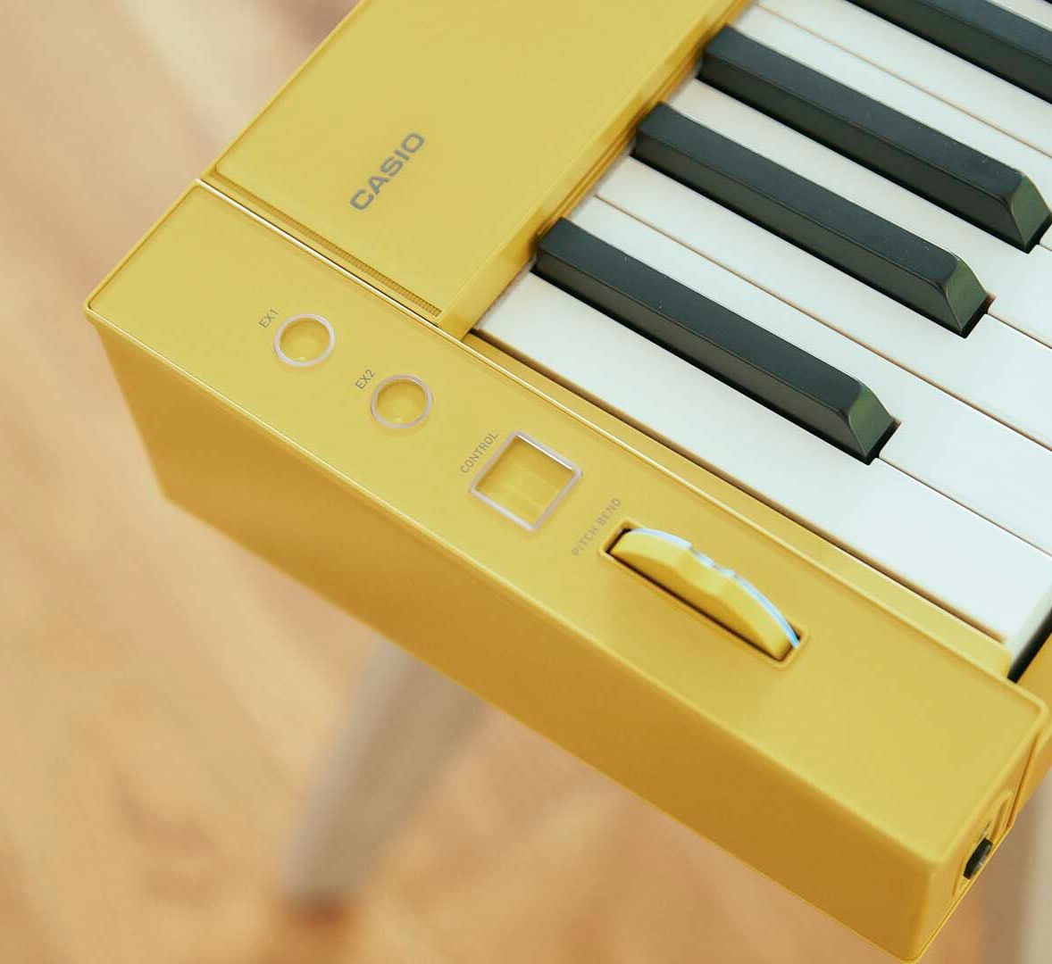 Close-up of Casio PX-S7000 yellow piano