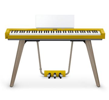 Mustard Casio Privia PX-S7000 on stand
