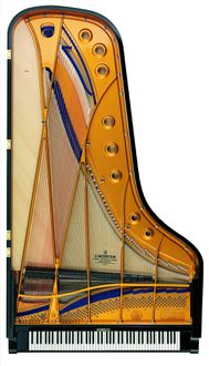 C Bechstein D282 Piano from above