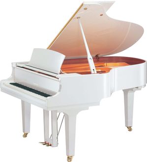 Yamaha C3X Grand Piano in Polished White