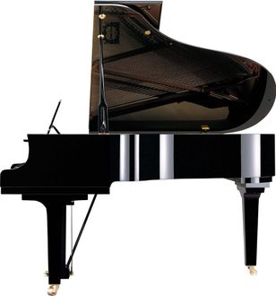 Yamaha C3 X Polished ebony side profile